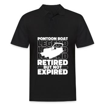 Bateau ponton à la retraite - Polo Homme - noir - Devant - Kai (181cm)