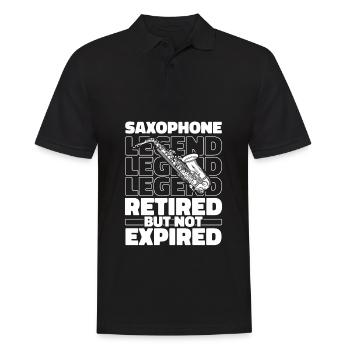 Saxophone Saxophone Retiré - Polo Homme - noir - Devant - Kai (181cm)