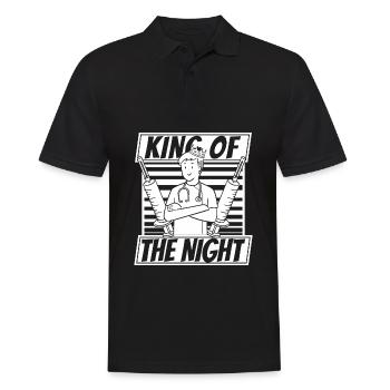 Krankenschwester Spritze - Männer Poloshirt - Schwarz - Vorne - Kai (181cm)