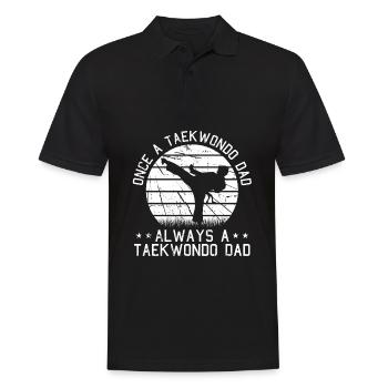 Papa de taekwondo Papa de taekwondo - Polo Homme - noir - Devant - Kai (181cm)