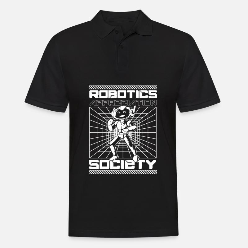 Robotics Ai Robot - Men's Polo Shirt - black