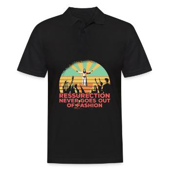 Christ Christentum - Männer Poloshirt - Schwarz - Vorne - Kai (181cm)