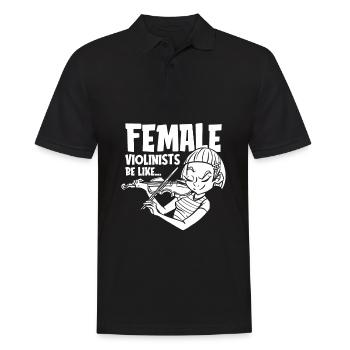 Violin Violin Humor - Men's Polo Shirt - black - Front - Kai (181cm)