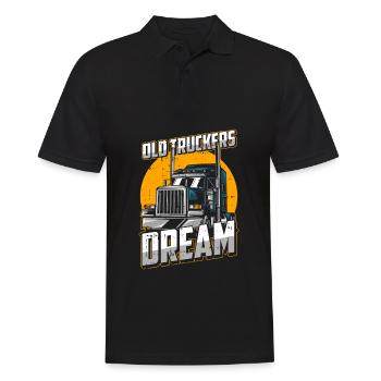 Truck Driver Trucker Truck Driver Funny - Men's Polo Shirt - black - Front - Kai (181cm)
