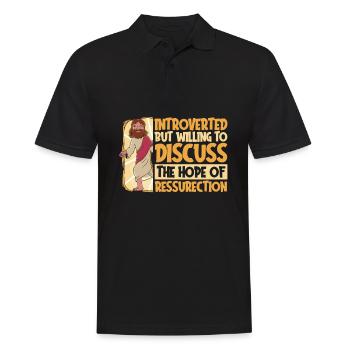 Christ Christentum - Männer Poloshirt - Schwarz - Vorne - Kai (181cm)