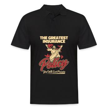 Christ Christianity Funny - Men's Polo Shirt - black - Front - Kai (181cm)