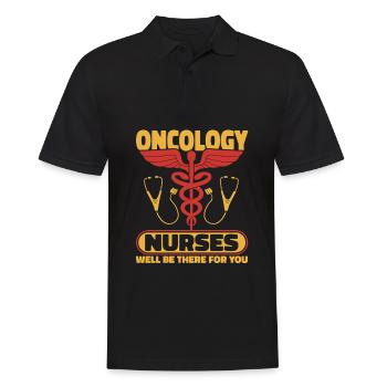 Krankenschwester Stethoskop - Männer Poloshirt - Schwarz - Vorne - Kai (181cm)