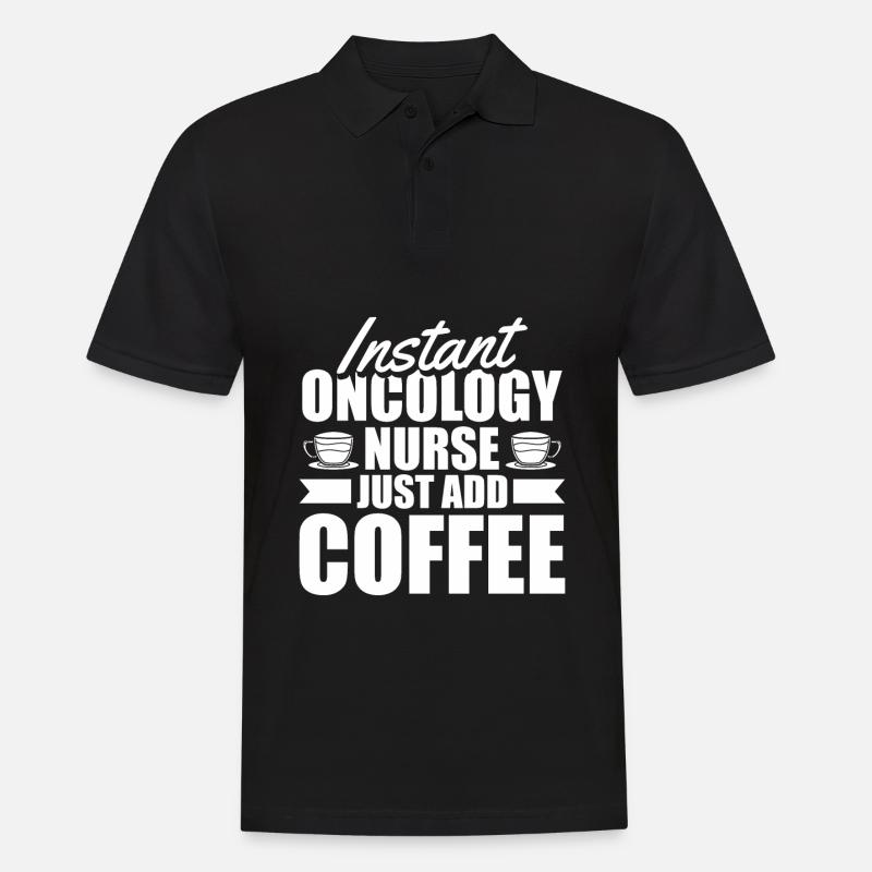 Krankenschwester Kaffee - Männer Poloshirt - Schwarz