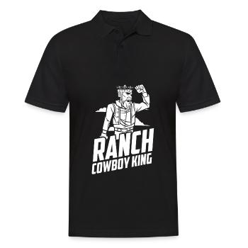 Rodeo Cowboy King Ranch Cowboy - Men's Polo Shirt - black - Front - Kai (181cm)