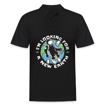 Space Space Earth Space Colonization - Men's Polo Shirt - black - Front - Kai (181cm)