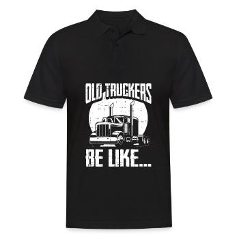 Truck Driver Trucker Truck Driver Funny - Men's Polo Shirt - black - Front - Kai (181cm)