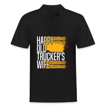 Truck Driver Trucker Truck Driver Wife - Men's Polo Shirt - black - Front - Kai (181cm)