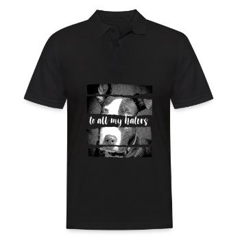 Pitbull - Men's Polo Shirt - black - Front - Kai (181cm)