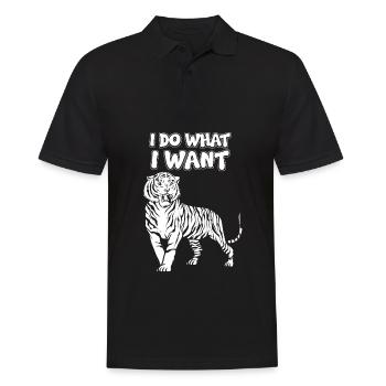 Je me fiche des tigres - Polo Homme - noir - Devant - Kai (181cm)