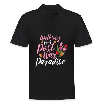 Tulpen Paradies Tulpen - Männer Poloshirt - Schwarz - Vorne - Kai (181cm)