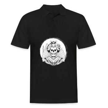 Crâne de geisha - Polo Homme - noir - Devant - Kai (181cm)