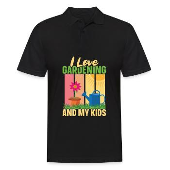 Hobbygärtner Garten Mutter Gärtnerische Mama - Männer Poloshirt - Schwarz - Vorne - Kai (181cm)