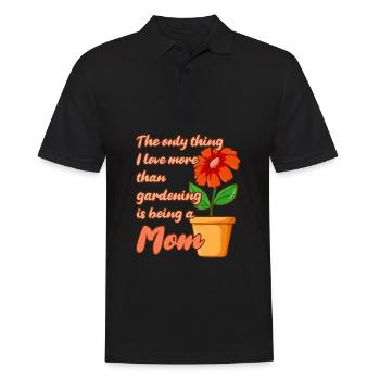 Hobbygärtner Garten Mutter Gärtnerische Mama - Männer Poloshirt - Schwarz - Vorne - Kai (181cm)