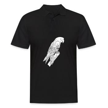 Parrot branch - Men's Polo Shirt - black - Front - Kai (181cm)
