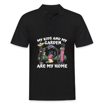 Hobby Gardener Jardin Jardinage Maman - Polo Homme - noir - Devant - Kai (181cm)
