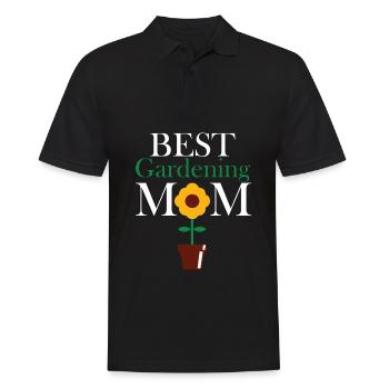 Hobbygärtner Garten Mutter Gärtnerische Mama - Männer Poloshirt - Schwarz - Vorne - Kai (181cm)