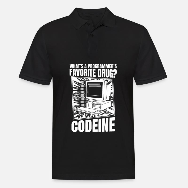Entwickler Coder Programmierer Computer - Männer Poloshirt - Schwarz