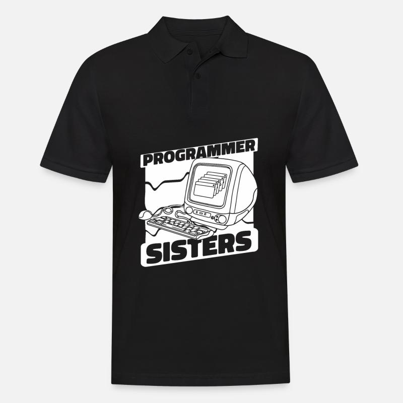 Developer Coder Programmer Computer - Men's Polo Shirt - black