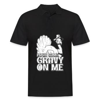 Christ Christianisme Versez de la sauce sur moi - Polo Homme - noir - Devant - Kai (181cm)