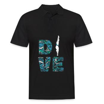 Turmspringen Turmspringer - Männer Poloshirt - Schwarz - Vorne - Kai (181cm)