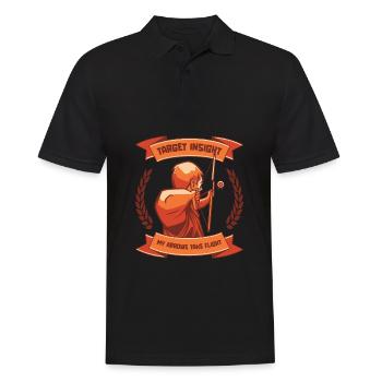 Tir à l’arc Archer de tir à l’arc - Polo Homme - noir - Devant - Kai (181cm)