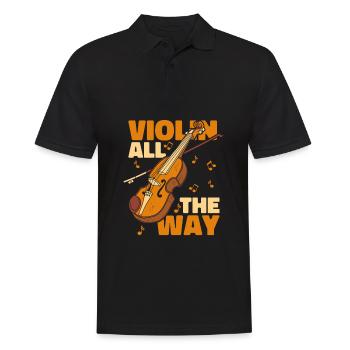 Violon Violon Drôle - Polo Homme - noir - Devant - Kai (181cm)