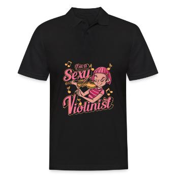 Violin Violin - Men's Polo Shirt - black - Front - Kai (181cm)