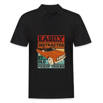 Lkw Fahrer Trucker Lastwagenfahrer Alter Trucker - Männer Poloshirt - Schwarz - Vorne - Kai (181cm)