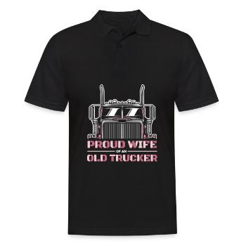 Lkw Fahrer Trucker Lastwagenfahrer Gattin - Männer Poloshirt - Schwarz - Vorne - Kai (181cm)