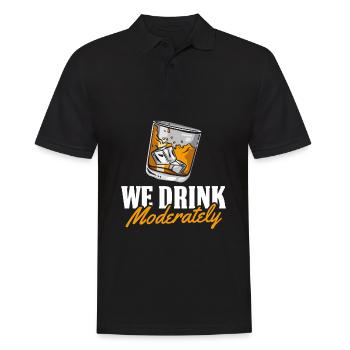 Whisky Whiskey Witzig - Männer Poloshirt - Schwarz - Vorne - Kai (181cm)