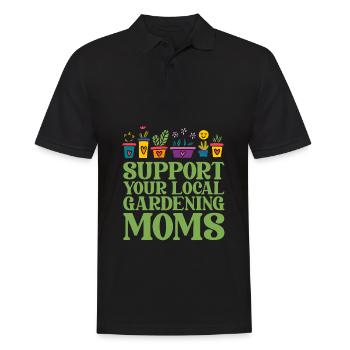 Hobby Jardinier Jardin Mère Horticulture Maman - Polo Homme - noir - Devant - Kai (181cm)