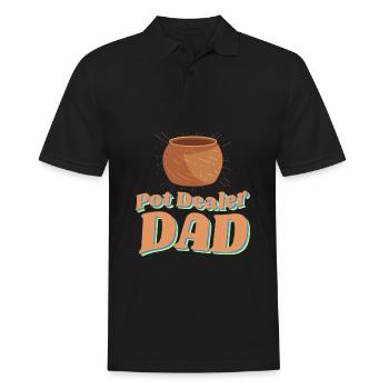Hobbygärtner Garten Blumentopf - Männer Poloshirt - Schwarz - Vorne - Kai (181cm)