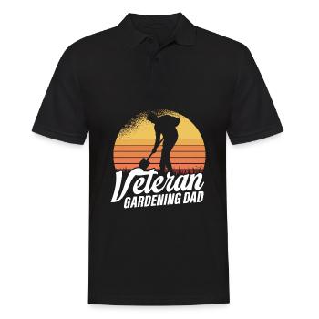 Hobbygärtner Garten Veteran Gärtnerischer Vater - Männer Poloshirt - Schwarz - Vorne - Kai (181cm)