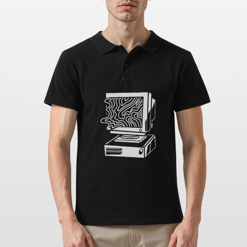 Developer Coder Programmer Computer Polo Homme