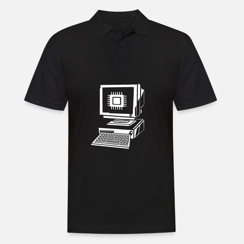 Entwickler Coder Programmierer Computer - Männer Poloshirt - Schwarz