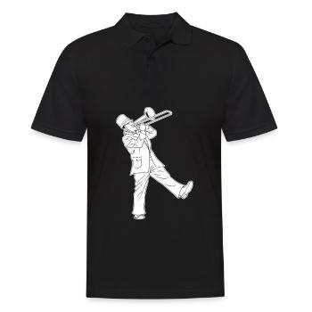 Spielmannszug Trombone Instrument - Men's Polo Shirt - black - Front - Kai (181cm)