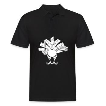 Action de grâce - Polo Homme - noir - Devant - Kai (181cm)