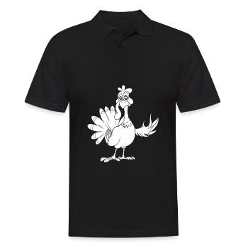 Action de grâce - Polo Homme - noir - Devant - Kai (181cm)