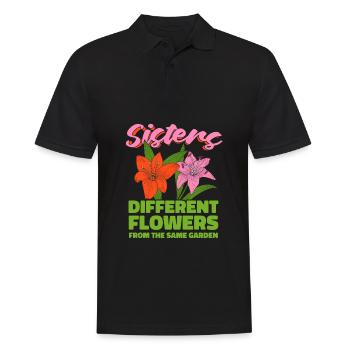 Hobbygärtner Garten Schwester - Männer Poloshirt - Schwarz - Vorne - Kai (181cm)