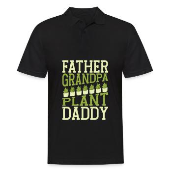 Hobbygärtner Garten Papa Gärtnerischer Opa - Männer Poloshirt - Schwarz - Vorne - Kai (181cm)