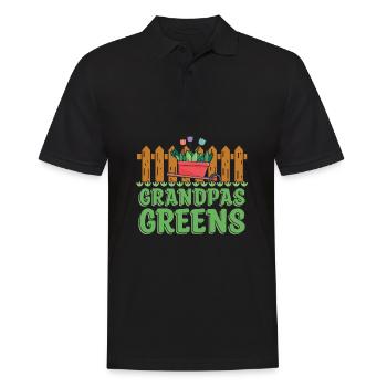 Hobby Gardener Jardin Grand-père Jardinage Grand-père - Polo Homme - noir - Devant - Kai (181cm)