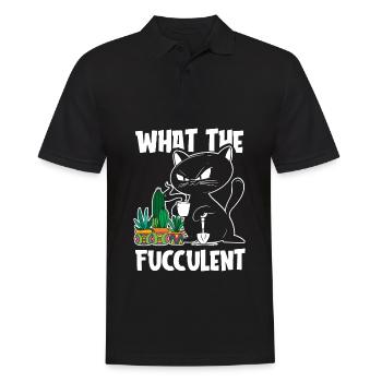 Hobbygärtner Garten Saftig Gartenkatze - Männer Poloshirt - Schwarz - Vorne - Kai (181cm)