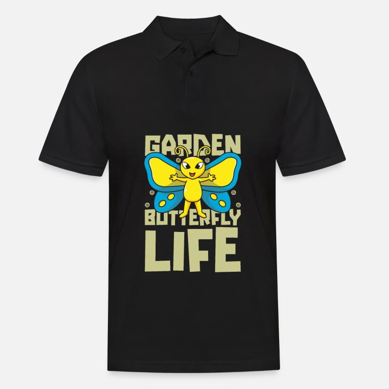 Hobbygärtner Garten Leben - Männer Poloshirt - Schwarz
