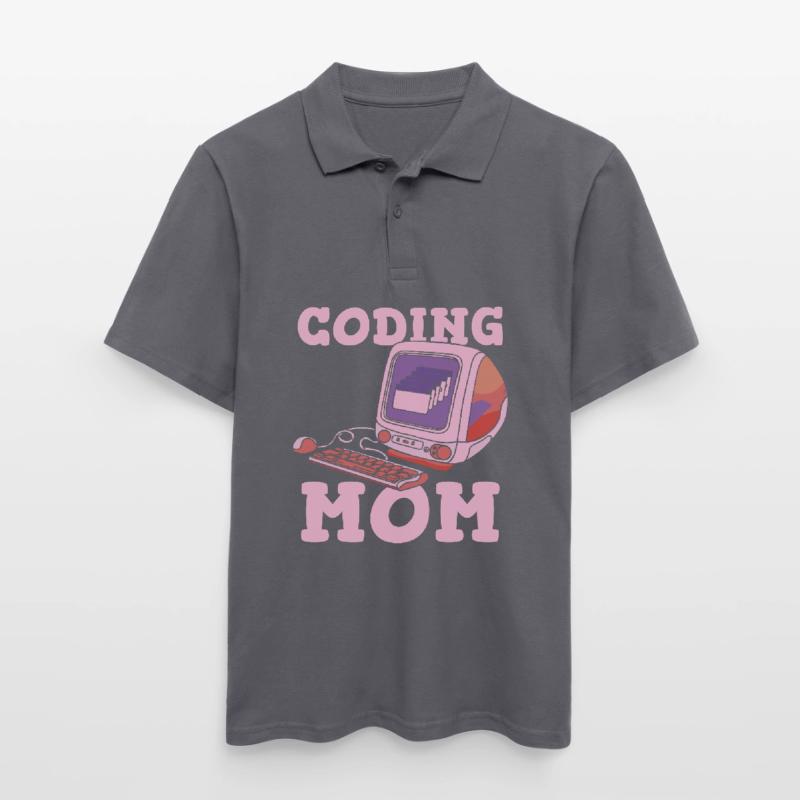 Développeur Coder Programmeur Mère Polo Homme