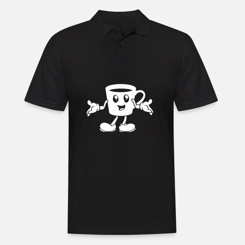 Émoticône Café Café - Polo Homme - noir